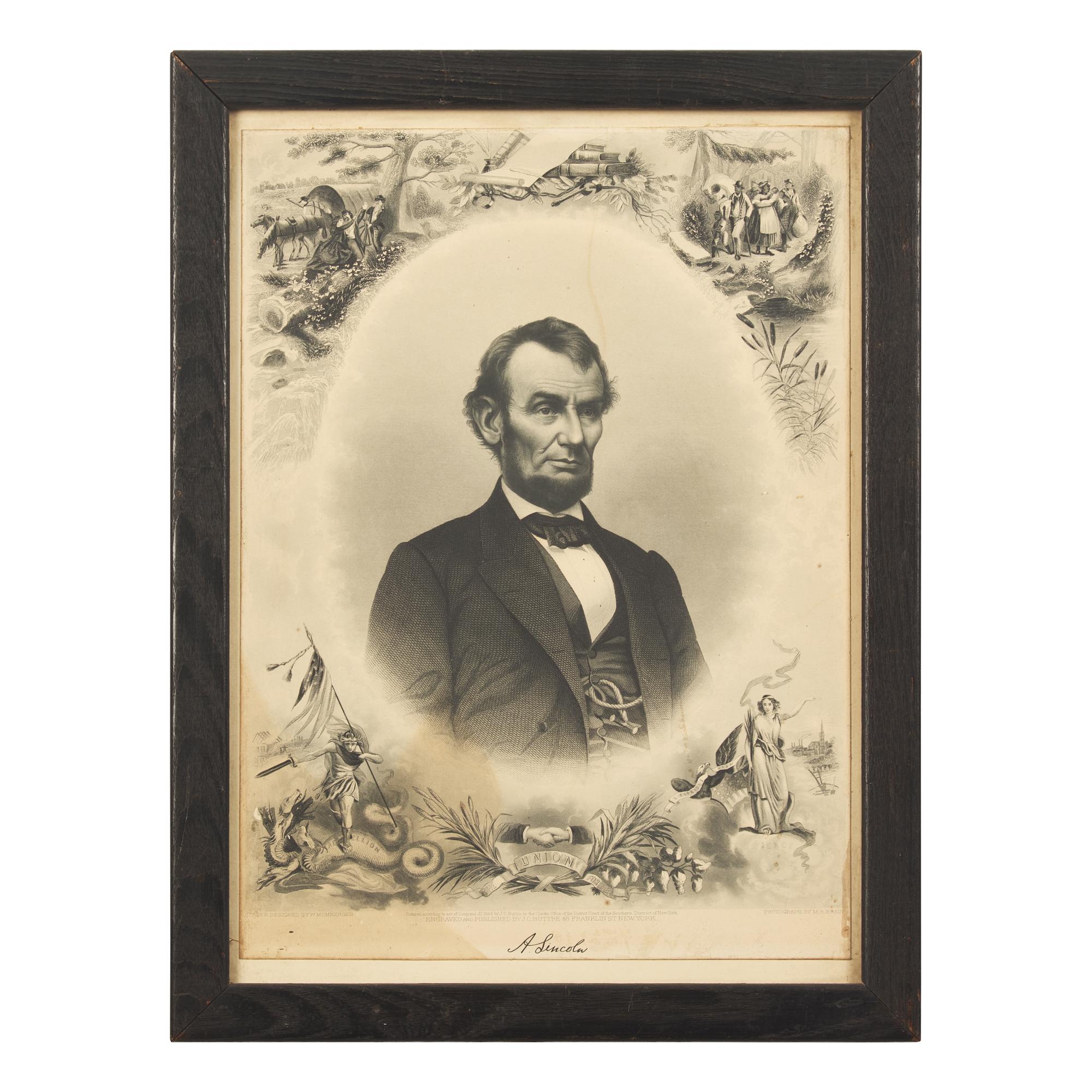 [Lincoln, Abraham] Group of Four Prints