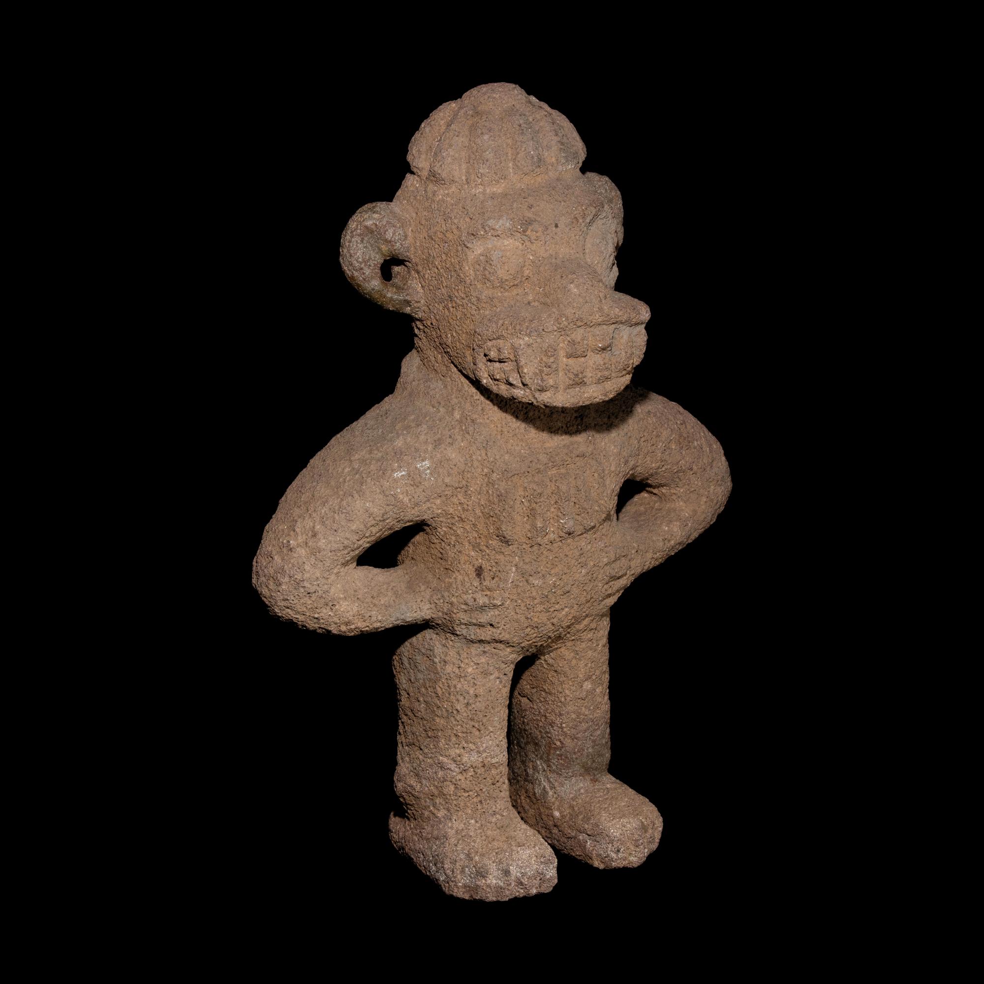 Eight Costa Rican Stone Figures