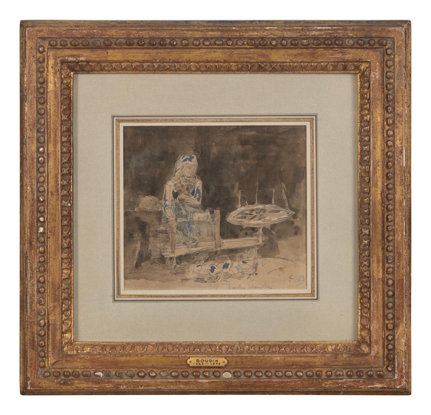 La Fileuse; with Étude de Fileuse (A Double-Sided Work)