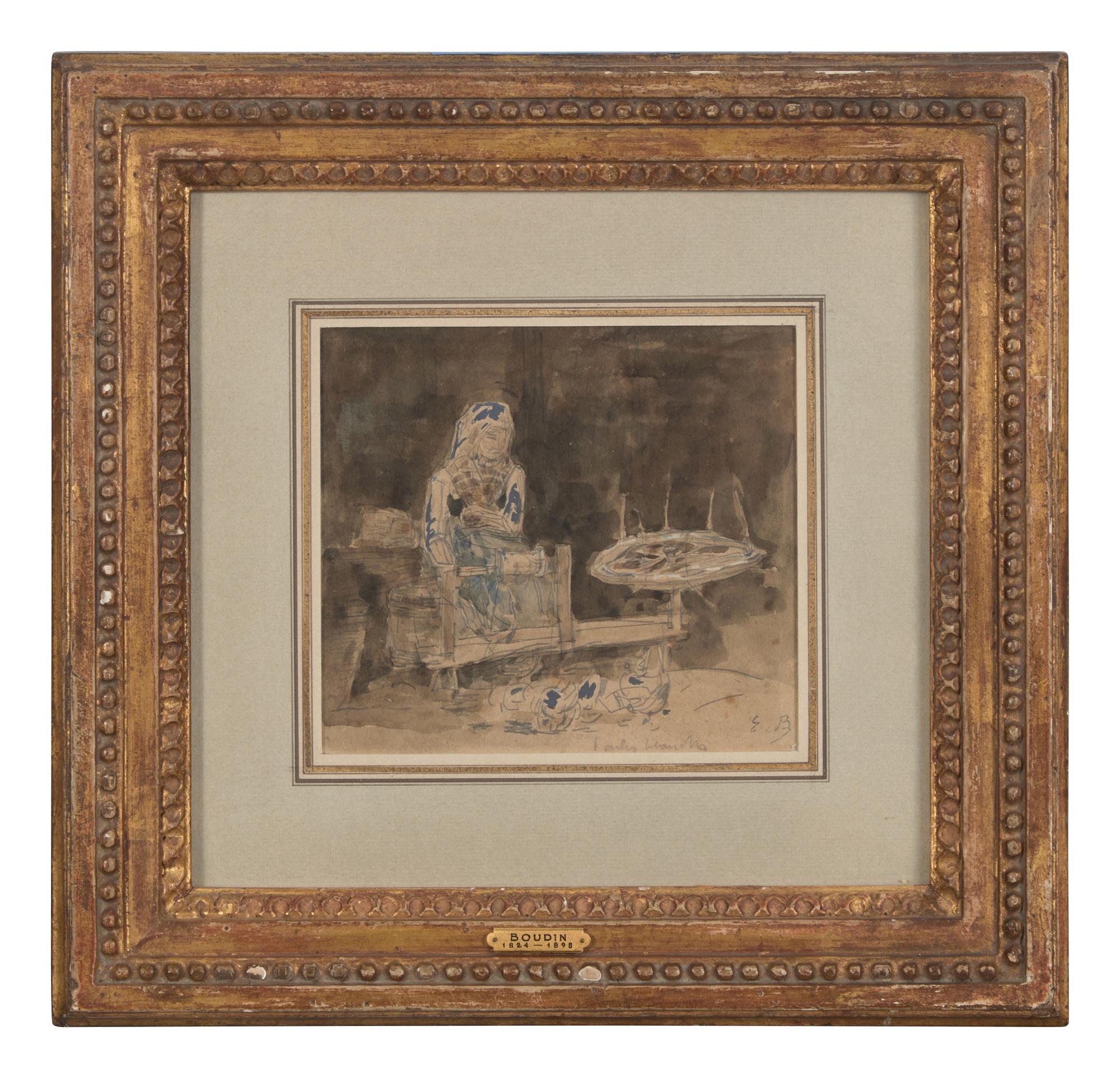 La Fileuse; with Étude de Fileuse (A Double-Sided Work)