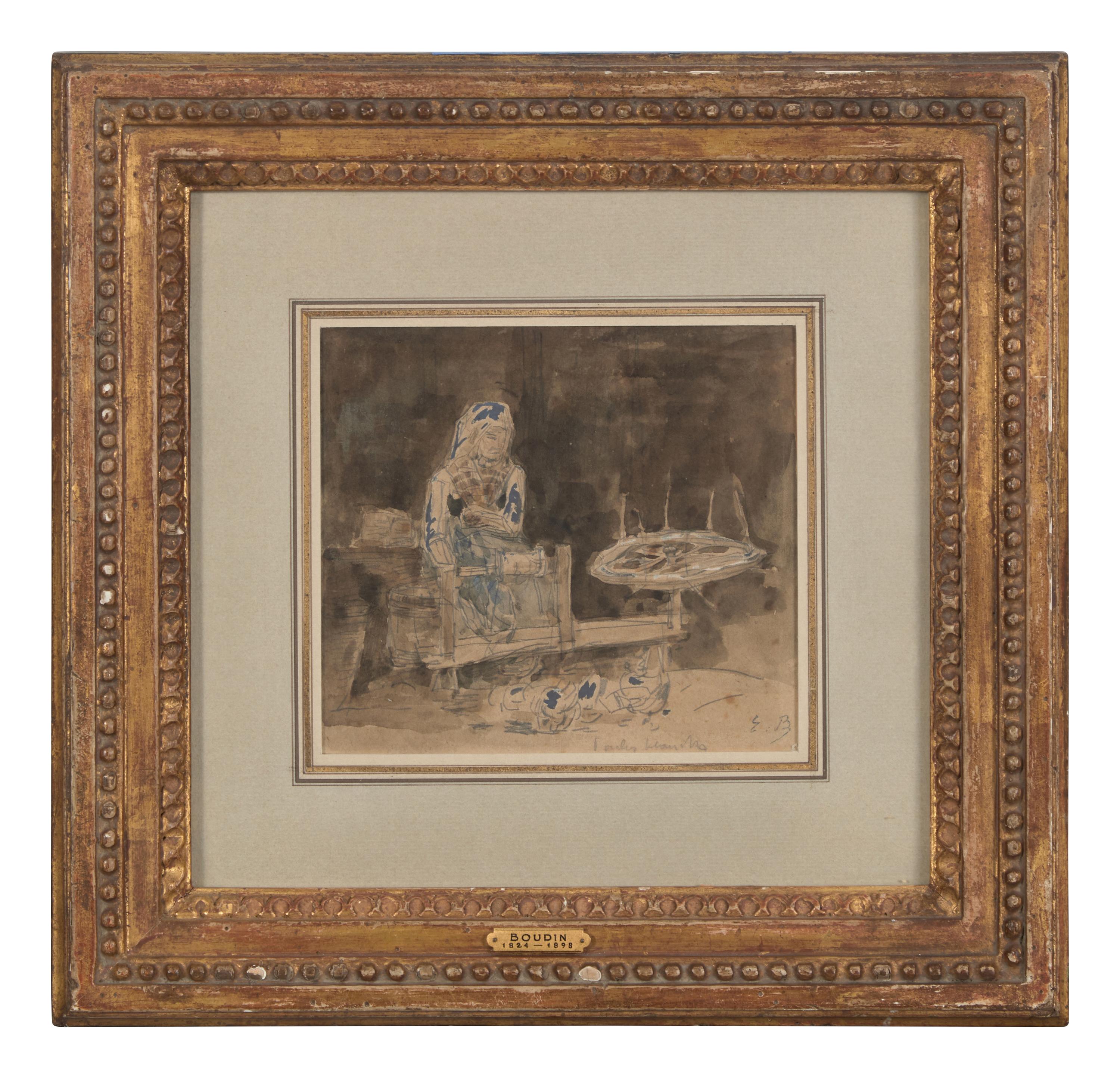 La Fileuse; with Étude de Fileuse (A Double-Sided Work)