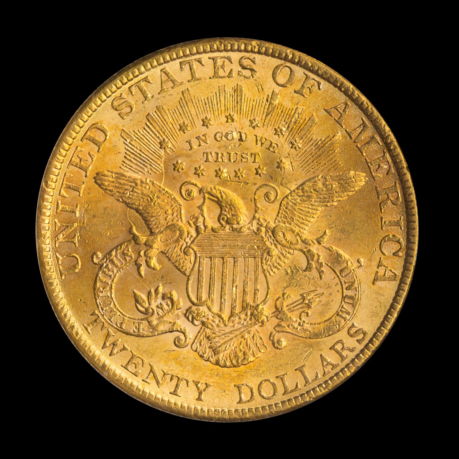 A United States 1889 Liberty Head $20 Gold Coin