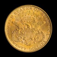A United States 1889 Liberty Head $20 Gold Coin