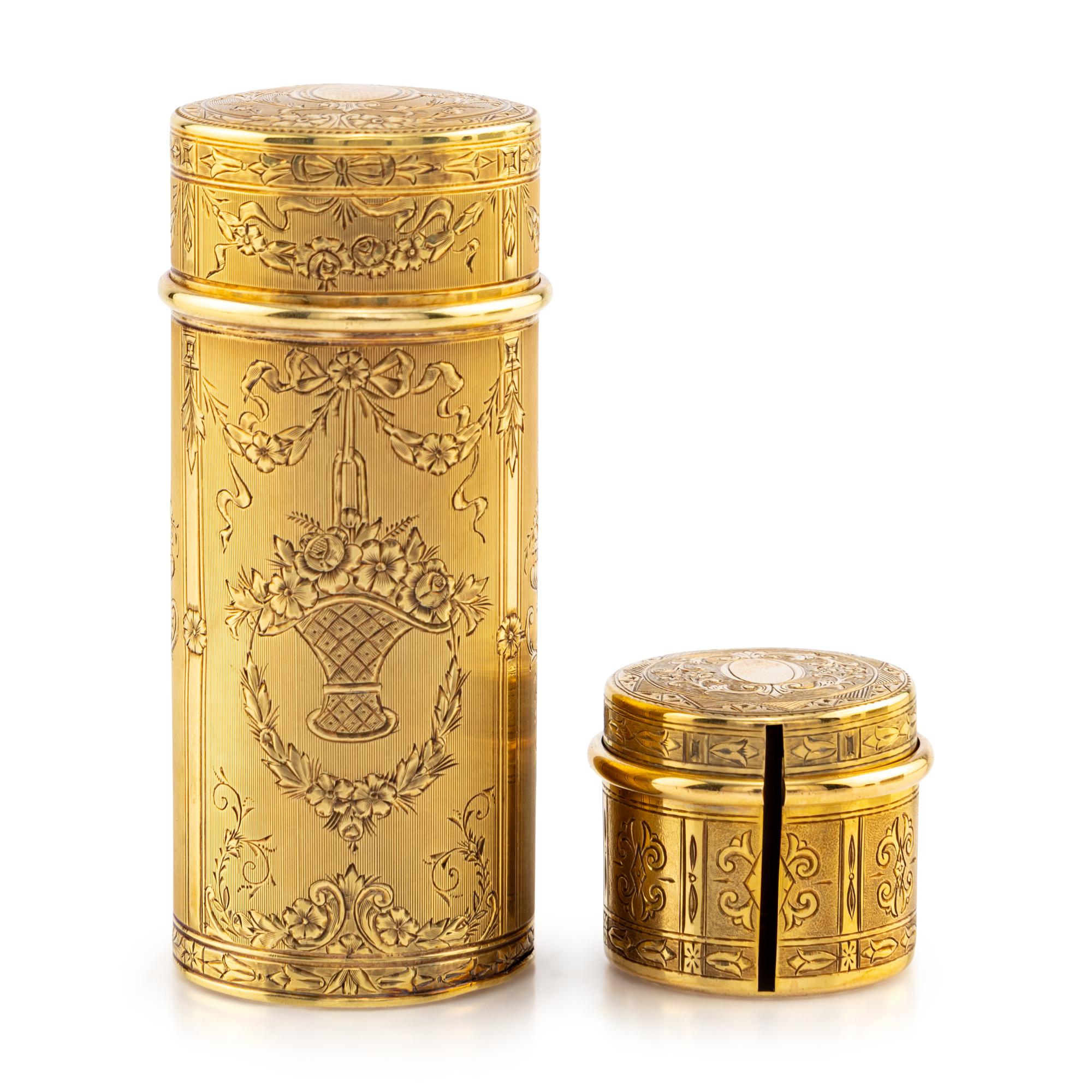 Two American 14-Karat Gold Desk Articles