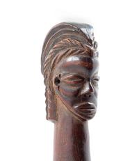 An African Wood Staff Height 14 1/2 inches. — 20TH CENTURY