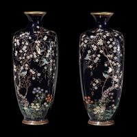 A Pair of Japanese Cloisonn é Vases