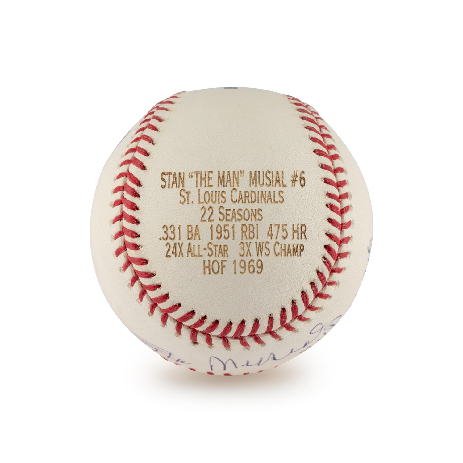 A Stan Musial MVP Inscribed Signed Autograph Limited Edition Baseball (Beckett Authentication Services)