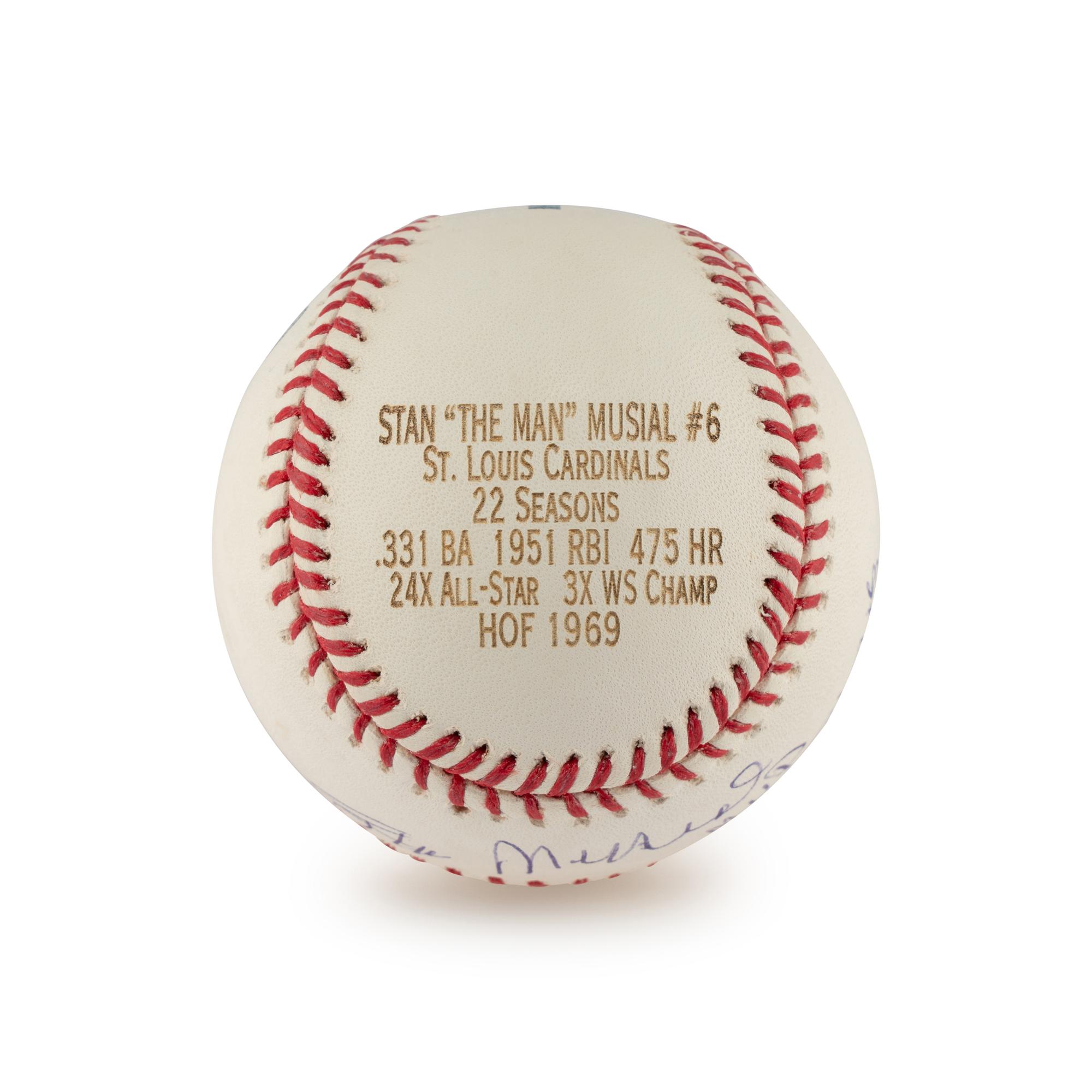 A Stan Musial MVP Inscribed Signed Autograph Limited Edition Baseball (Beckett Authentication Services)
