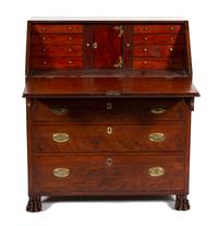 A Chippendale Style Carved Mahogany Fall Front Desk — 19TH CENTURY