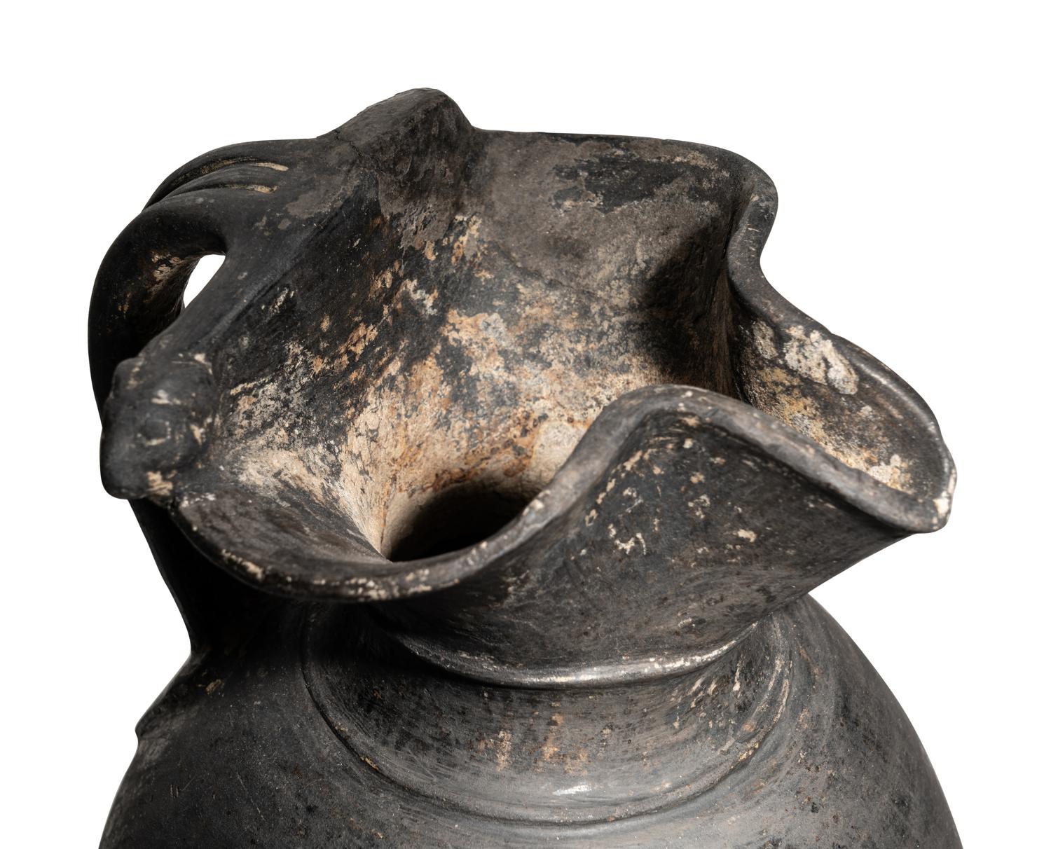 An Etruscan Bucchero Oinochoe