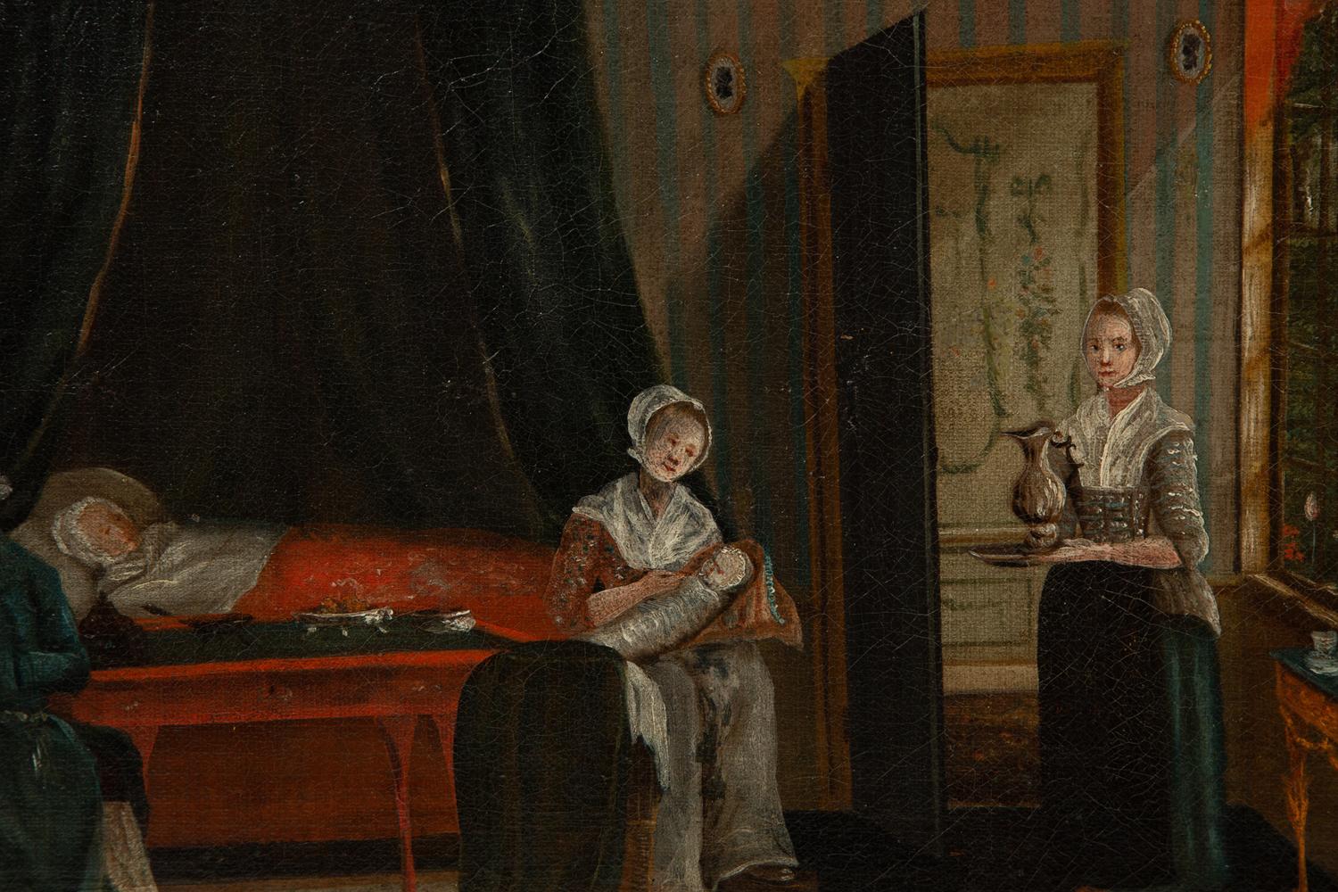 A Pair of Continental Painted Canvas Panels