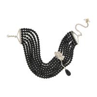 Chantecler, Onyx, Diamond, and White Gold Choker Necklace