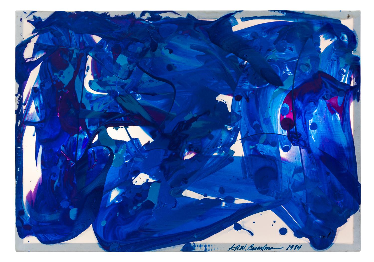 Stanley Casselman, (American, b. 1963), Untitled (Blue Light Box), 1984