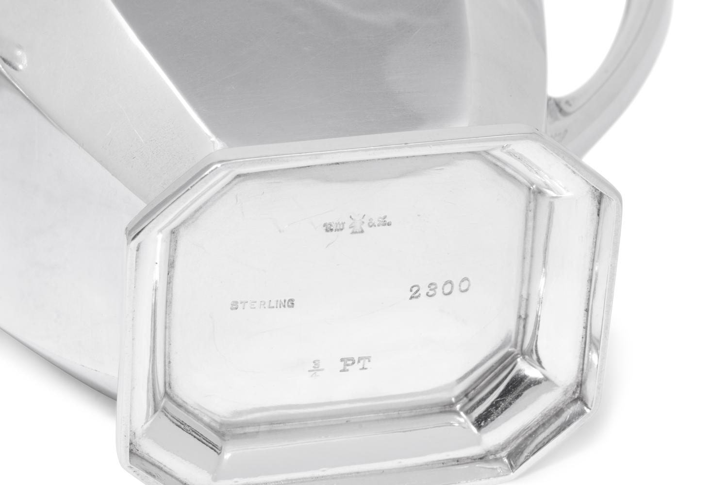 An American Silver Three-Piece Tea Service