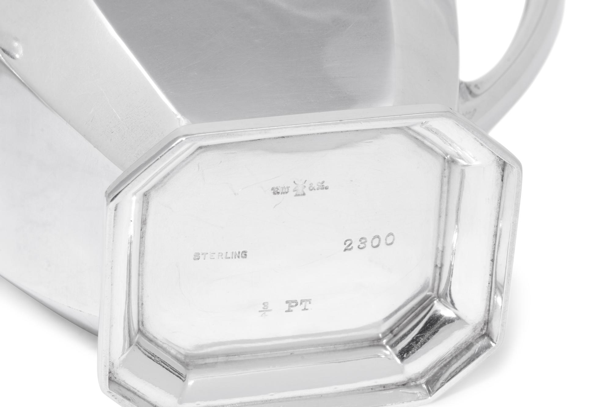An American Silver Three-Piece Tea Service