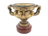 A French Gilt-Bronze Two-Handled Warwick Vase — AFTER CLODION