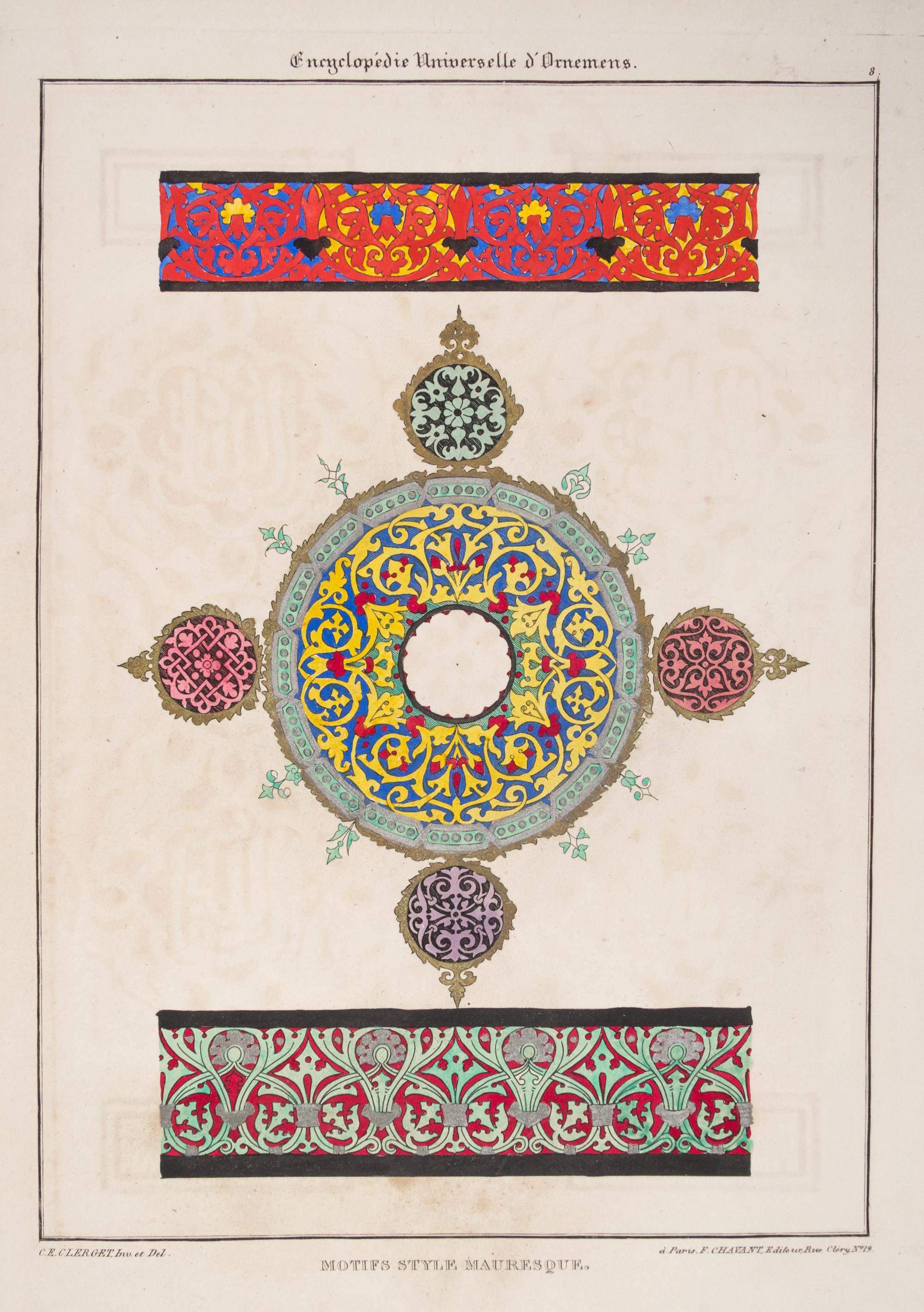 (PLATE BOOK) Encyclopedie universelle d'ornemens. Paris, n.d.