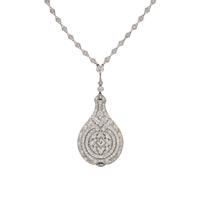 TIFFANY & CO., DIAMOND PENDANT WATCH NECKLACE