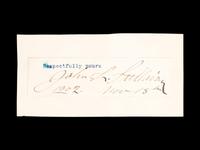 A Boxing Heavyweight Champion John L. Sullivan Autograph Signed Nov. 15 1902,