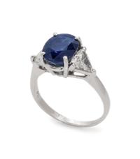 Sapphire and Diamond Ring