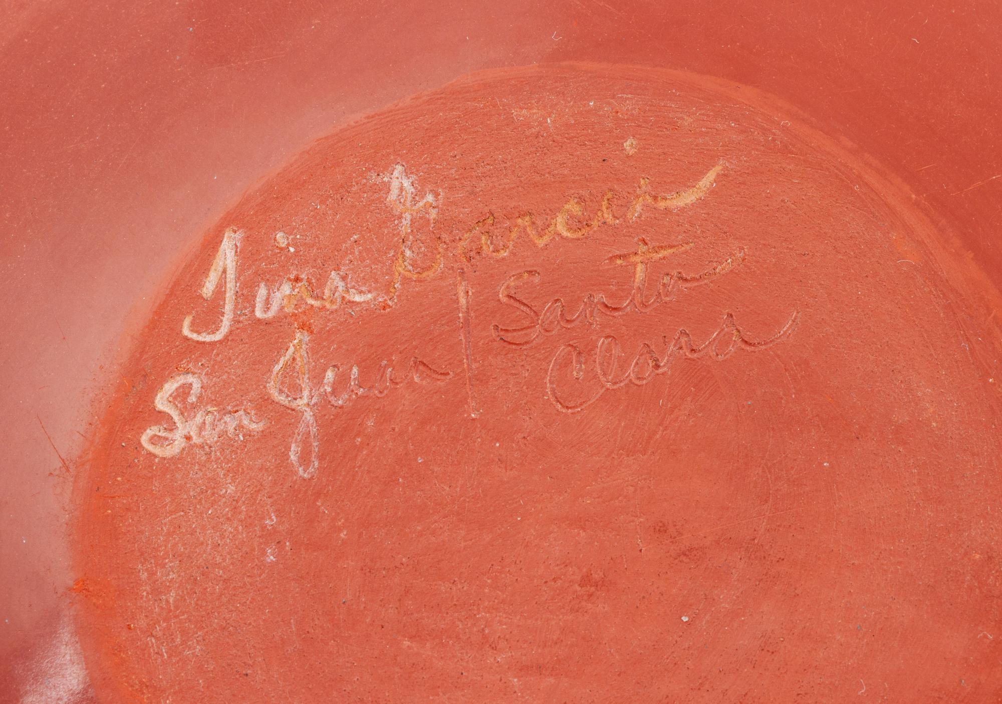 Redware Pottery Jar, with Bear Paws