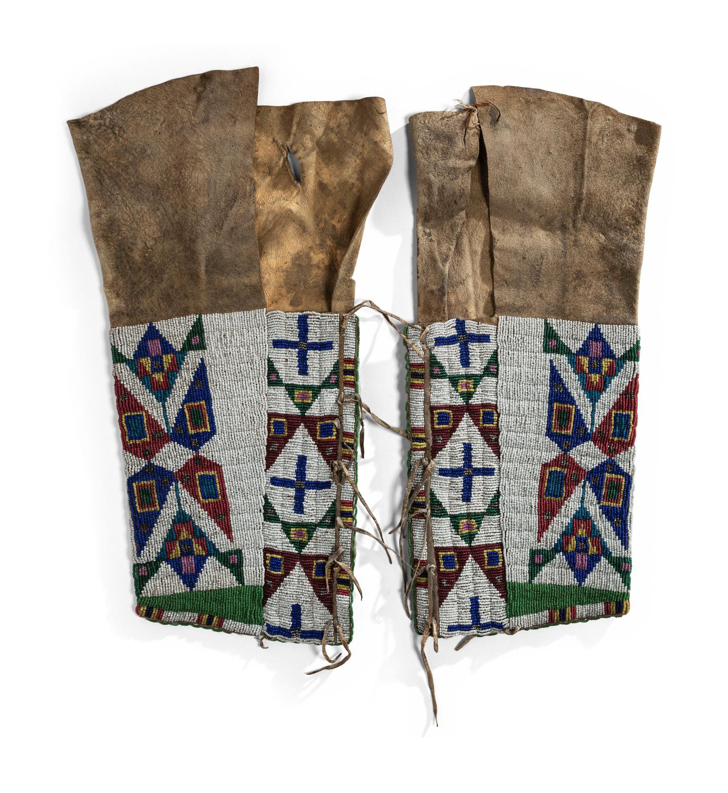 Sioux Beaded Hide Leggings