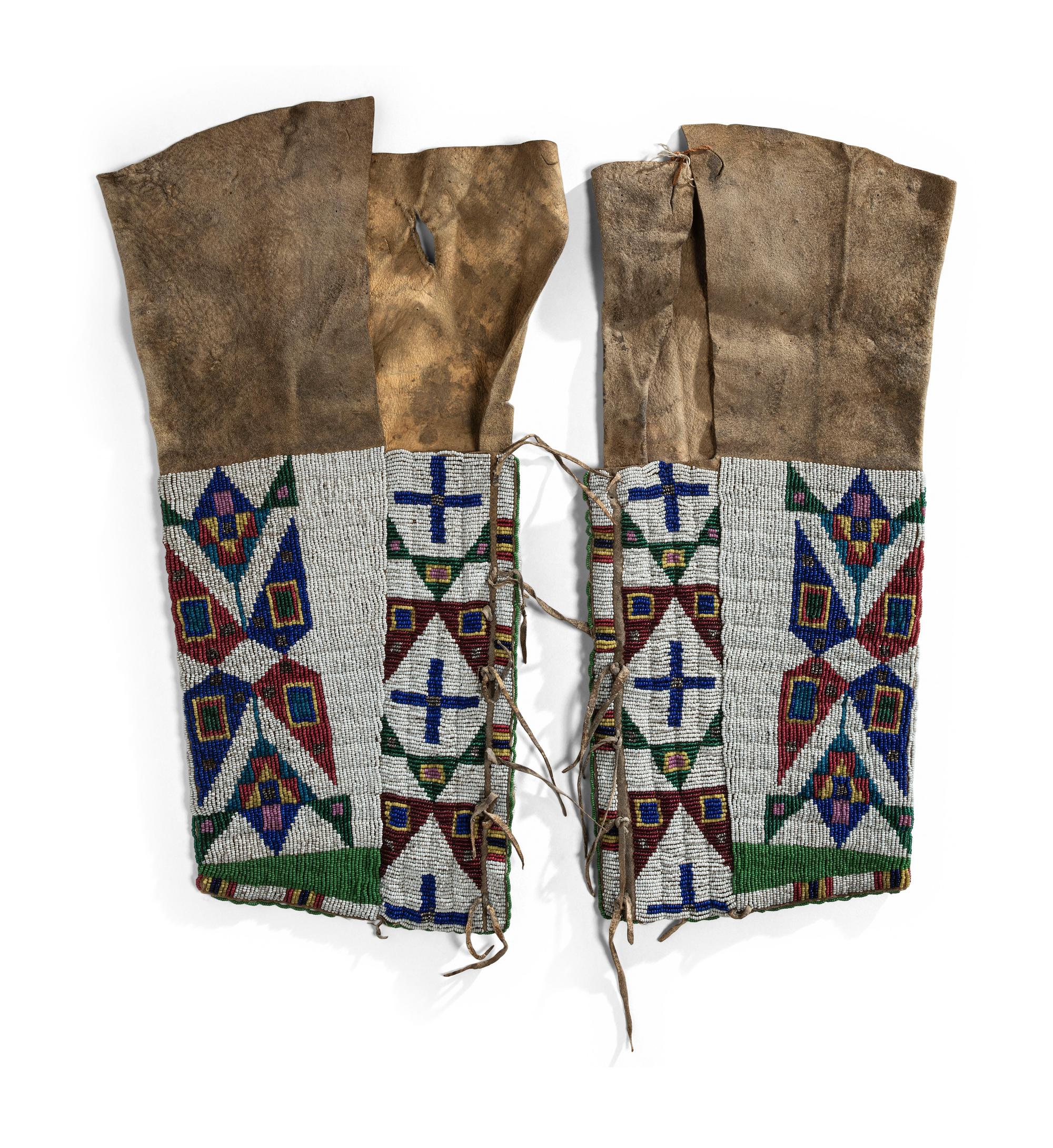 Sioux Beaded Hide Leggings