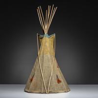 Plains Painted Model Tipi