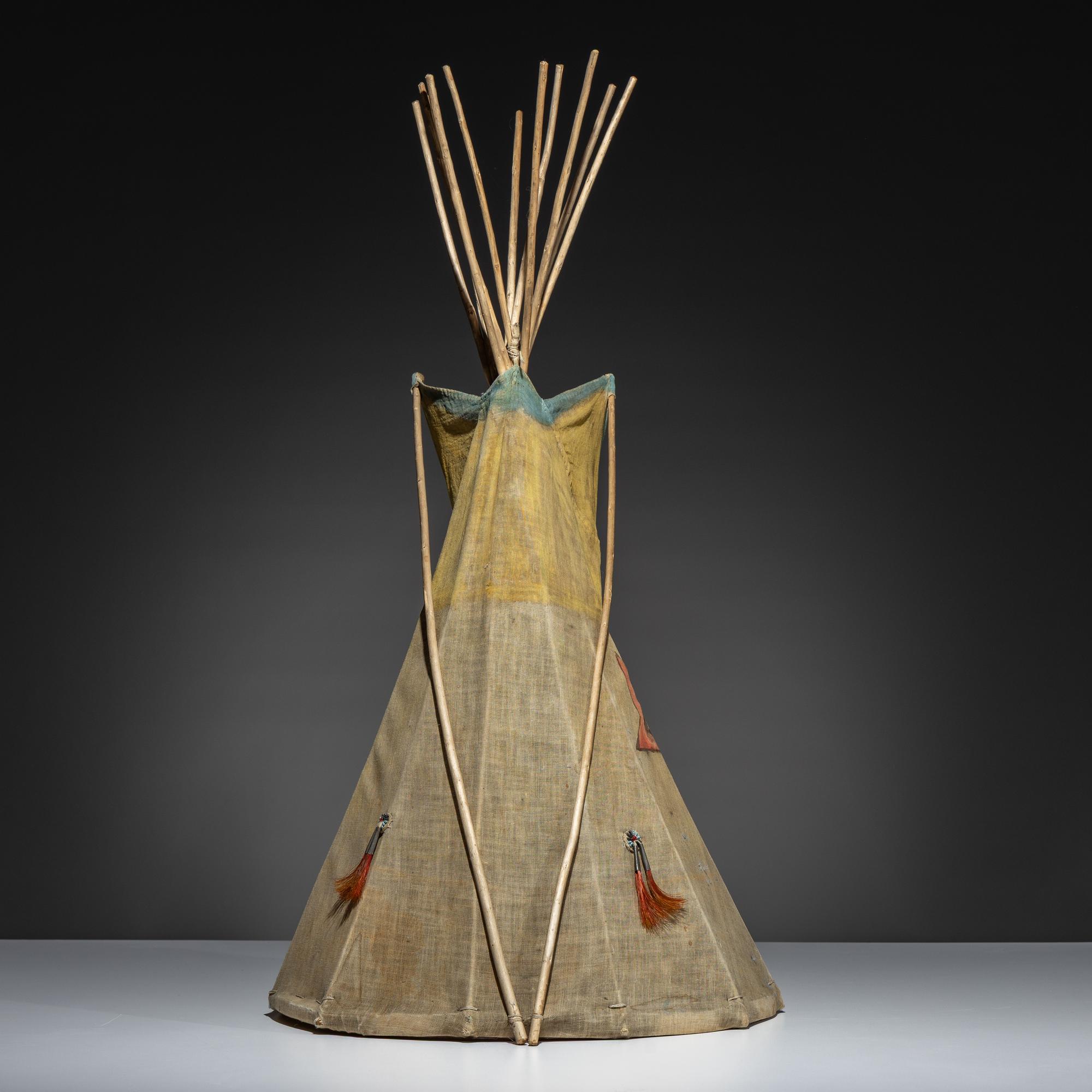 Plains Painted Model Tipi