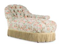 A Napoleon III Button-Tufted Chaise Longue