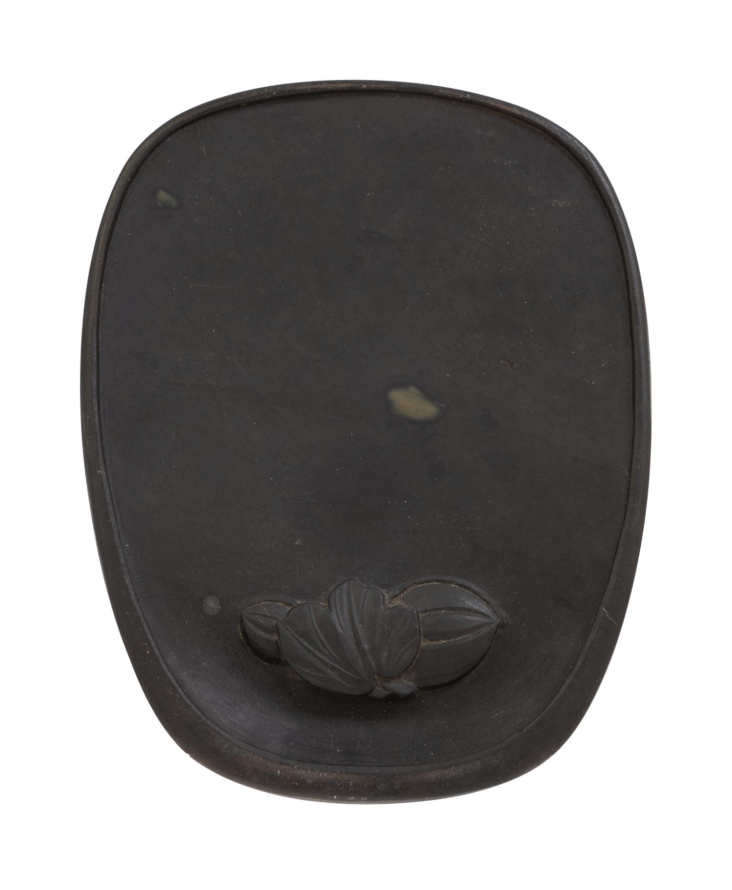 A Chinese Inkstone with a Fitted Hardwood Box