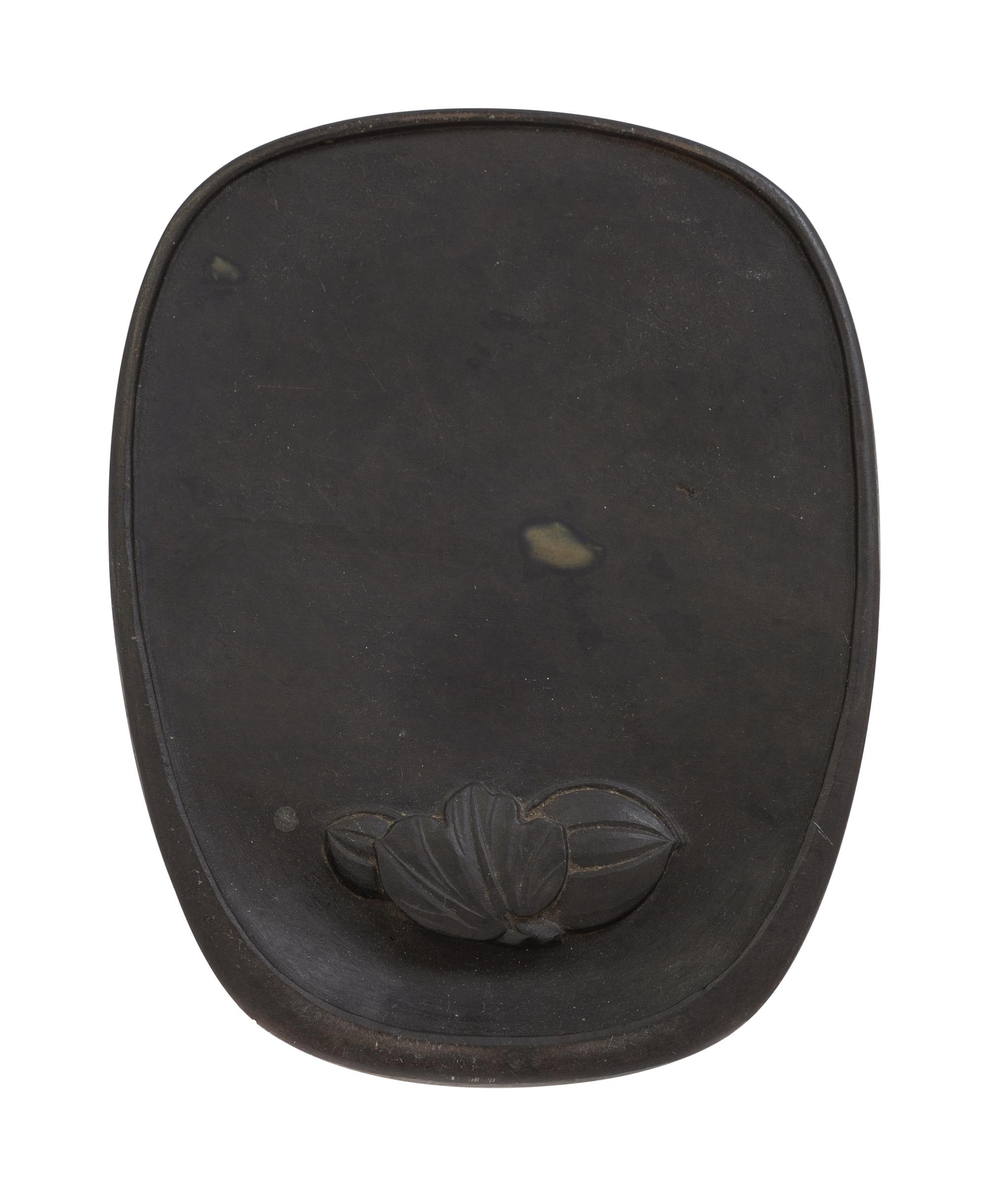 A Chinese Inkstone with a Fitted Hardwood Box