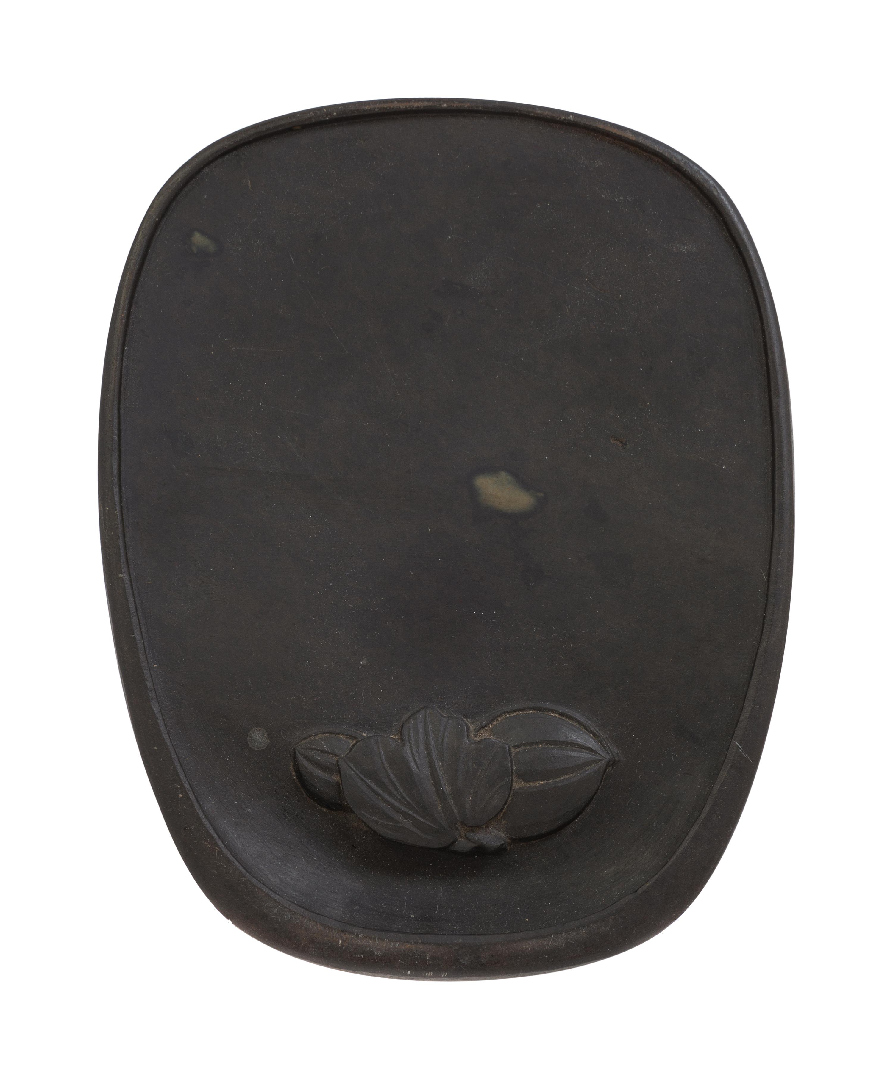 A Chinese Inkstone with a Fitted Hardwood Box