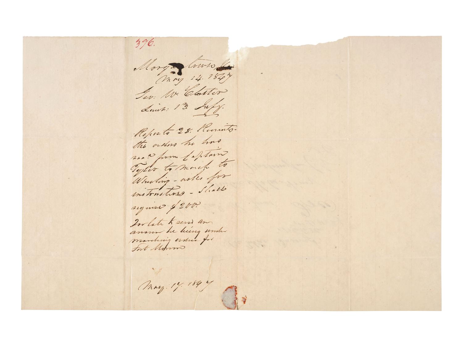 [LEAVENWORTH]. A group of 4 stampless covers addressed to Adjutant General Robert Jones in Washington, DC, including two with 1840s Fort Leavenworth cancellations, comprising: