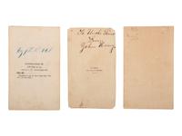 [CIVIL WAR]. A trio of 3 CDVs, including signed portrait of Major William Baker Curtis, 12th West Virginia Infantry Regiment.
