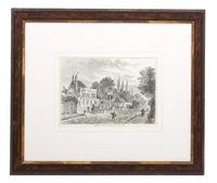 A Group of Ten Black and White Prints Sight size 6 x 8 1/2 inches — 19TH CENTURY