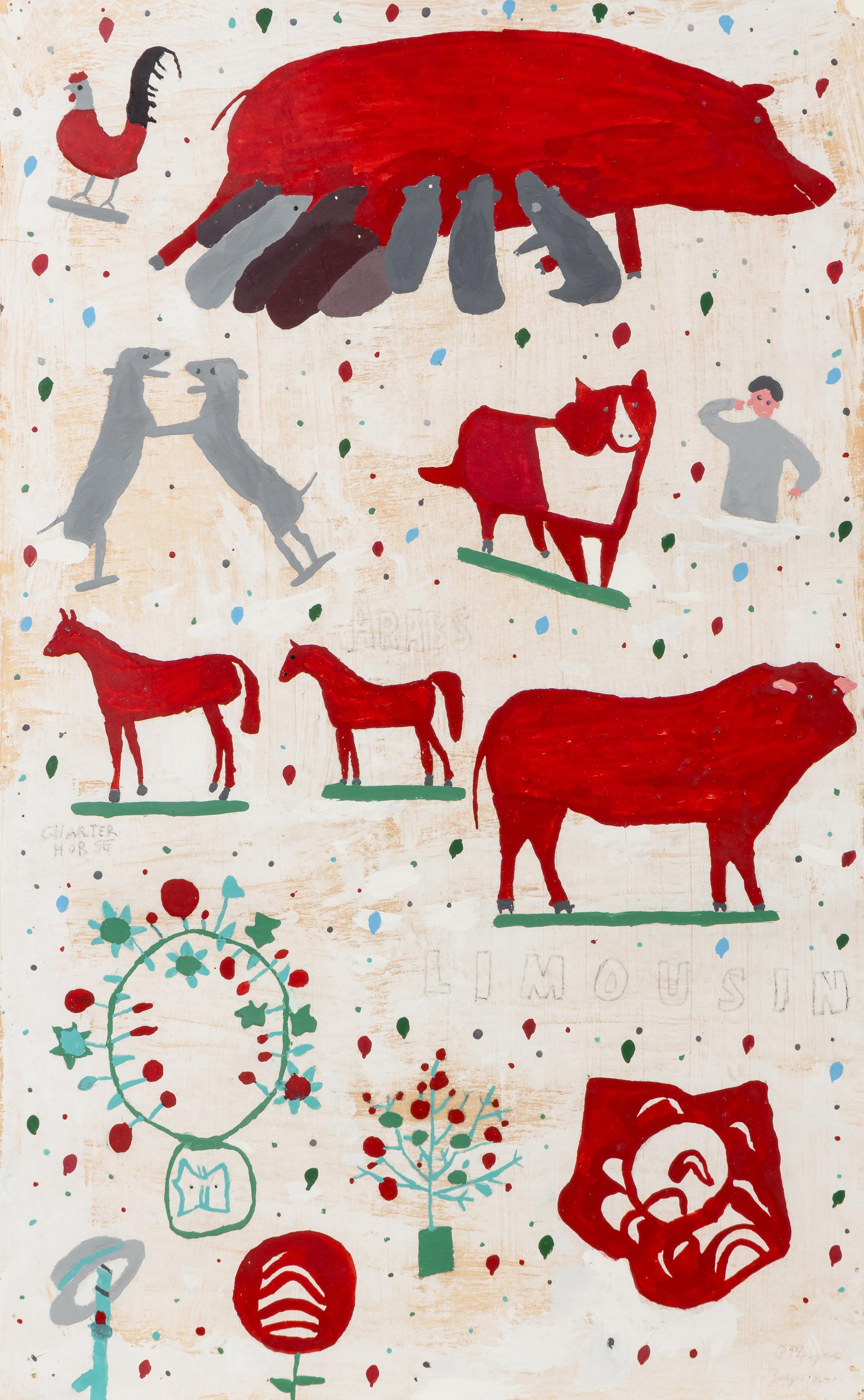 Untitled (Arabs, Charter Horse, Limousin)
