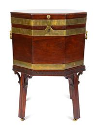A George III Mahogany Octagonal Cellarette Circa 1780