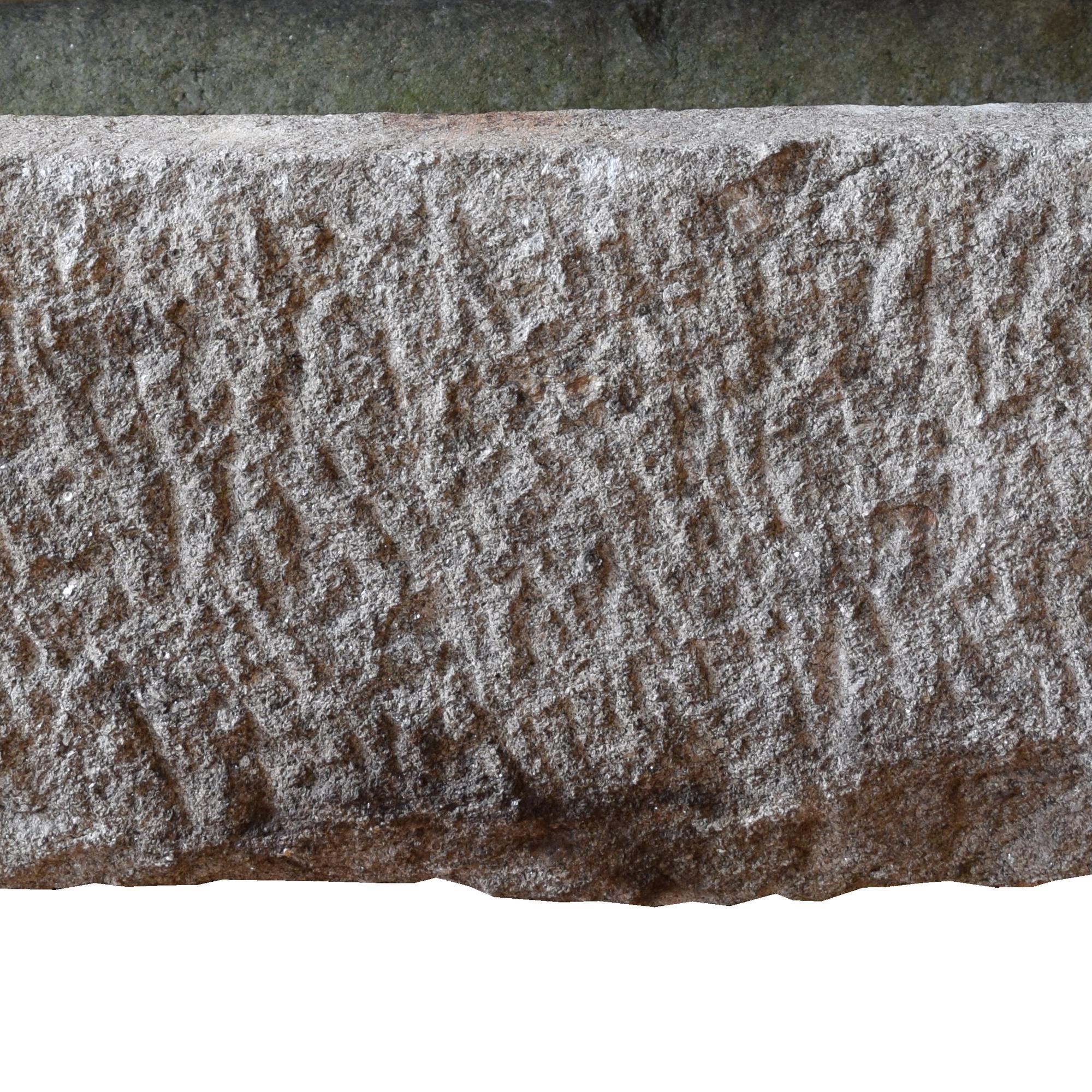A Limestone Trough 68.5" W x 18" D x 12" H — Czech Republic, Circa 1800