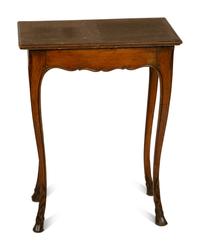 A Louis XV Style Provincial Side Table and a French Provincial Style Side Table
