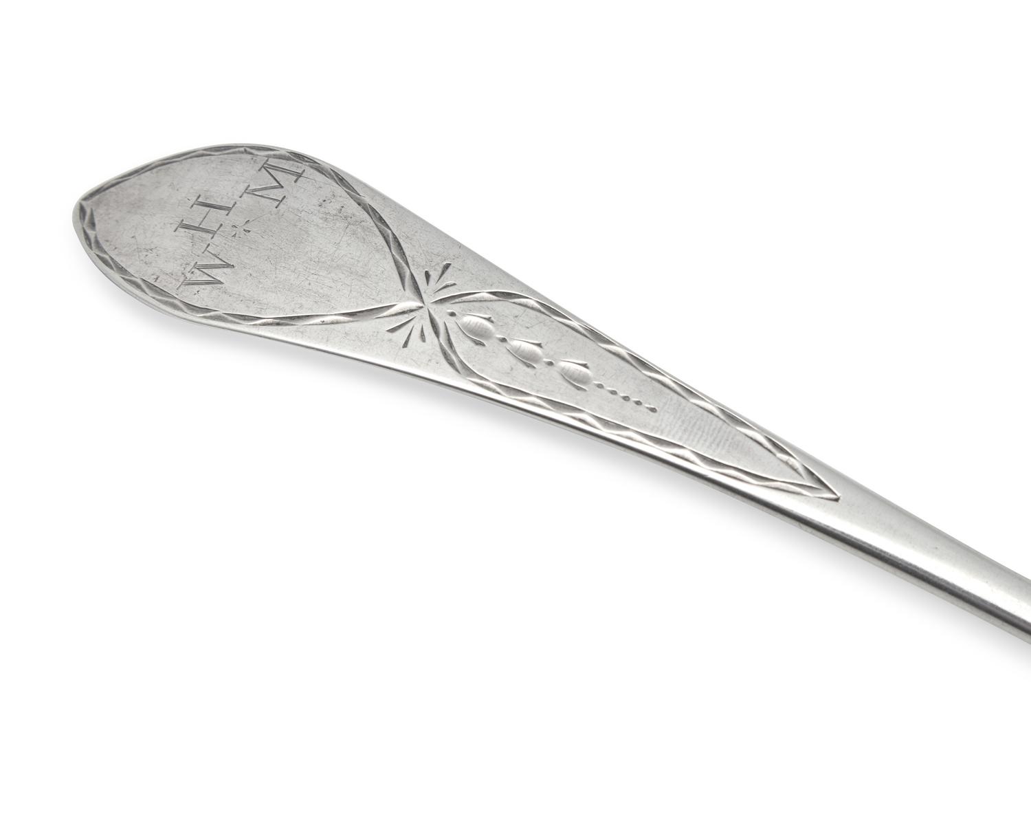 A Silver Tablespoon, Benjamin Burt (1829-1805), Boston, MA, Circa 1790