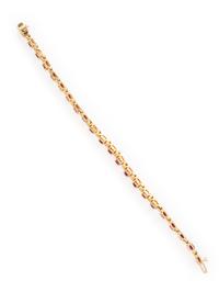 RUBY, DIAMOND, AND YELLOW GOLD BRACELET
