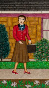 On Her Way to Work