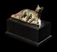 An Egyptian Bronze Cat with Kittens