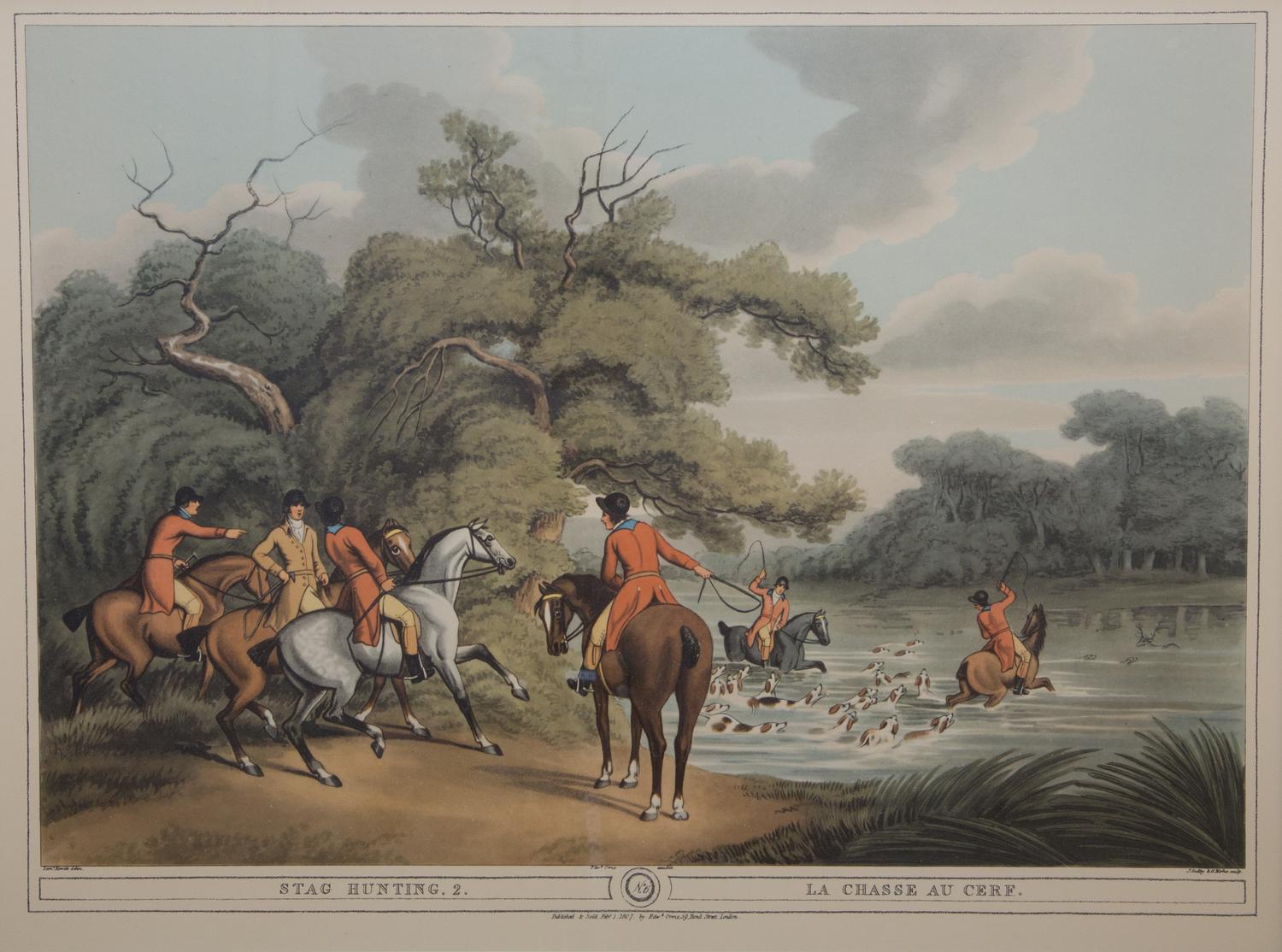 A Collection of Three English Sporting Prints 14 x 18 3/4 inches.
