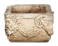A Cast Stone Planter