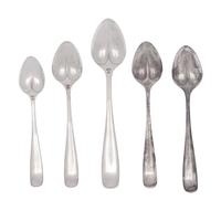 Five Georg Jensen Silver Spoons
