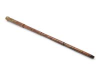 An English Brass Mounted Explorer's Walking Stick
