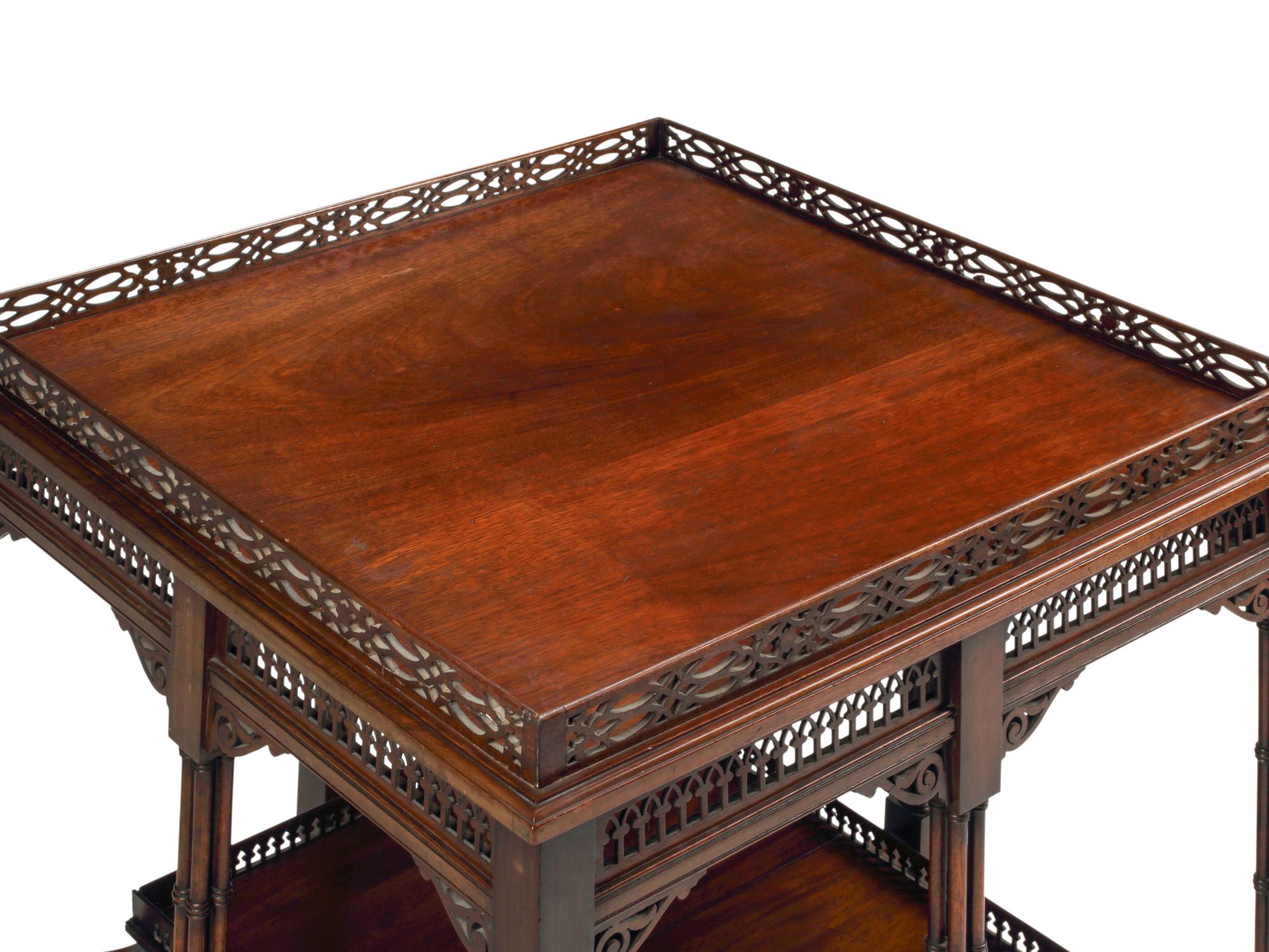 An English Mahogany Silver Table