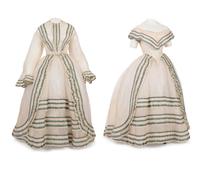 Three Piece Dress with Day and Evening Bodices, 1860s